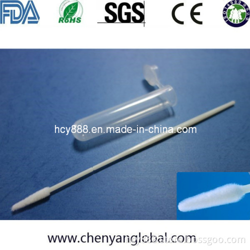 CE Without Damage Sample Collection Sterile Transport Flocked Nylon Swab